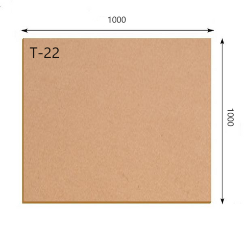 Гофрокартон тришаровий 1000×1000 мм, Т-22 “С” бурий