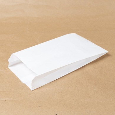 Пакет бумажный Саше 210*70*40 мм - 40 гр/м2 - белый