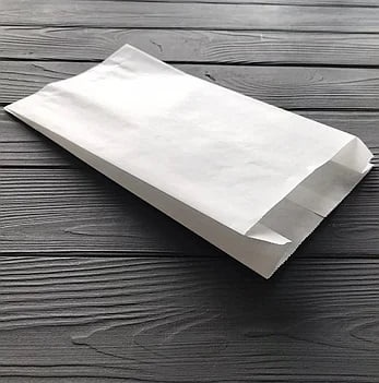 Пакет бумажный Саше 210*100*40 мм - 40 гр/м2 - белый