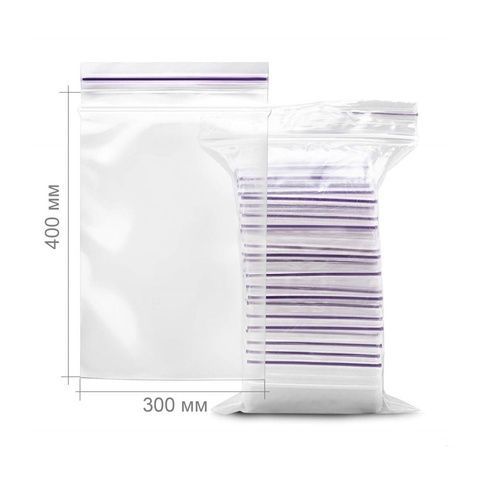 Пакет с замком Zip-Lock &ndash; 300 &times; 400 мм