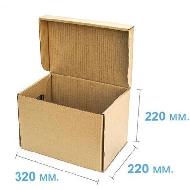 Коробка (320 х 220 х 220), для продуктовых наборов, бурая