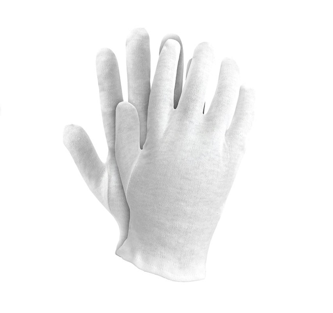 Перчатки официанта - белые ХБ - размер L
