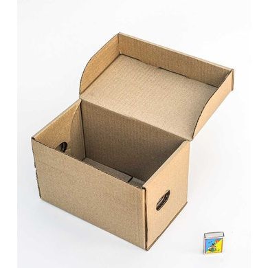 Коробка (245 х 150 х 160), для продуктовых наборов, бурая