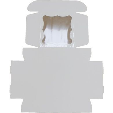 Коробка (200 х 200 х 70), белая, для зефира