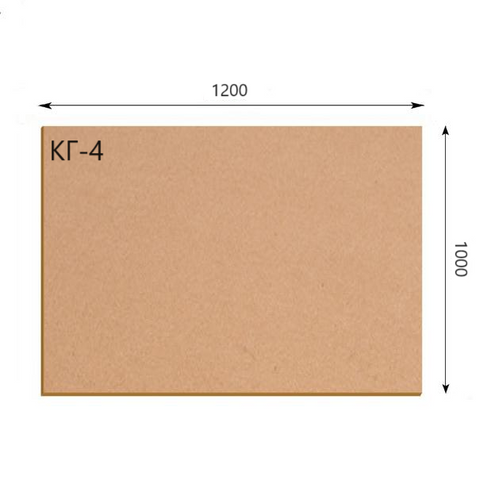 Гофрокартон тришаровий палетний 1200×1000 мм, КГ-4 "В" бурий